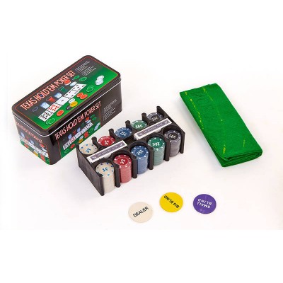 Набор для игры в покер Texas Holdem Poker Set 200